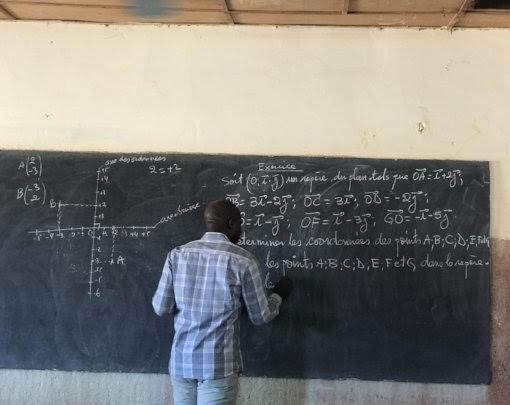 Success ahb teacher at blackboard